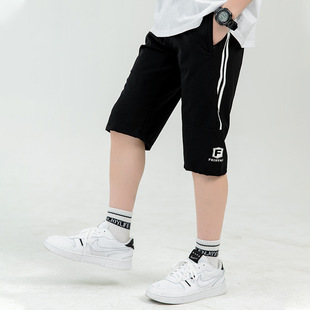 Boys' Pants Summer Children's Ice Silk Quick-drying Pants Large Children's Capri Pants Boys Loose Shorts Sports Pants
