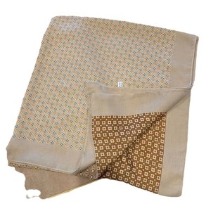 Fresh cotton and linen scarf women's small floral multi-purpose shawl niche elegant fashion outerwear celebrity same style scarf