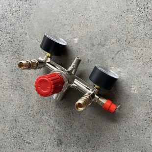 Air compressor accessories small oil-free mute air pump Bama bracket with plastic pressure gauge adjustable air pressure