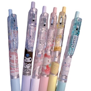 Pen ins Wind Push Pen Sanrio Cute Limited high quality Gel Pen Girl Heart Student Black Pen Wholesale