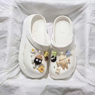 Cave Shoes Women's 2024 New Summer Outer Wear Cute Cartoon Home Non-Slip Beach Toe Sandals for Women