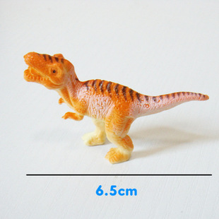 6cm Jurassic Mini Painted Dinosaur Solid PVC Simulation Model Tyrannosaurus Rex Hand Toy Ornaments Foreign Trade