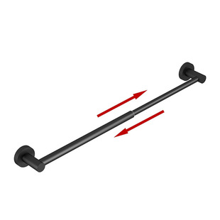30cm-63cm Нержавеющая сталь выдвижная вешалка для полотенец для ванной комнаты