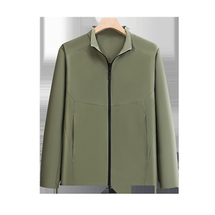 Solid color stand collar hoodless charge coat wholesale casual men's coat work clothes factory clothes work clothes group clothing