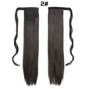 European and American fashion ladies fake ponytail Velcro strap straight hair ponytail spot wholesale