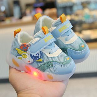 2024 spring and autumn new 0-1-3 years old baby boys and girls toddler shoes with light soft bottom non-slip mesh sneaker
