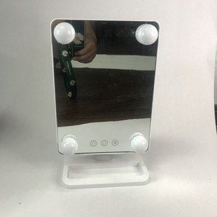 Light Bulb Mirror Dimmable Single-sided Led Makeup Mirror with Lamp Fashionable Internet Celebrity Dressing Mirror Desktop Dressing Mirror