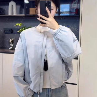 Baseball Suit Coat Women's Spring 2025 New Explosions Casual Loose Round Neck High-end Sense Small Jacket Top