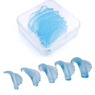 Cross-border shell eyelash silicone eye gasket soft and comfortable glitter sky blue ciliary surgery isolation silicone gasket