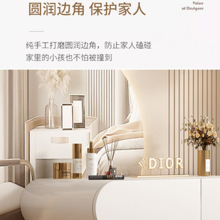 Yf3 Dressing Table Dressing Table Mirror Modern Integrated Bedside Modern Simple Bedroom Cream Wind Hanging