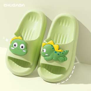 Boys Slippers Children Summer New Home Indoor Bath Non-slip Boys Baby Kids Dinosaur Cartoon Sandals