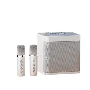 KD203 беспроводной Bluetooth динамик караоке портативный двойной микрофон аудио микрофон