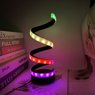 2024 Cross-border Creative Modern Spiral Table Lamp Simple Adjustable LED Table Lamp USB Powered Table Lamp Atmosphere Lamp