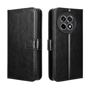 For one plus Ace 5 Pro phone case OnePlus 13R 5G phone leather case flip crazy horse pattern card