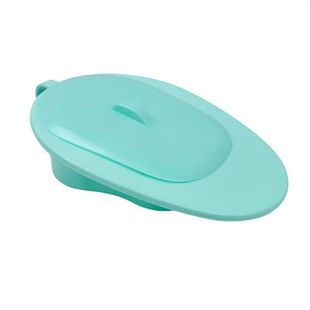 Thickened nursing bedpan for bedridden elderly pregnant women urinary receiver for unisex horizontal toilet plastic urinal with lid