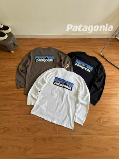 Patagon Bata Outdoor Functional Eco-Friendly Theme Long-Sleeved Base Sweatshirt T-Shirt Loose Simple All-Match for Men and Women