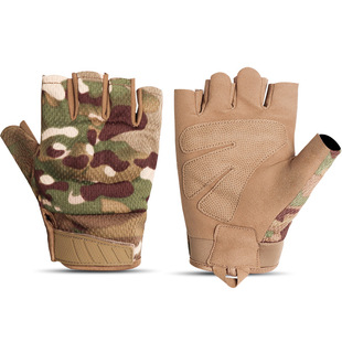 Half-finger tactical gloves summer non-slip anti-crash anti-fall joint protection driving riding outdoor sports shooting gloves