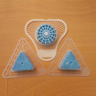 Manufacturers Wholesale Male Urinal Urine Bucket Aromatherapy Triangle Block Toilet Anti-blocking Anti-splash Triangle Block Deodorant Block