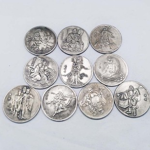 Wholesale Copper Coins Journey to the West Character Coins Commemorative Coins Antique Silver Dollar Crafts Collection