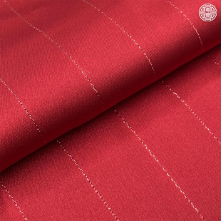 Acetate silver silk striped satin fabric imitation acetate draping bright fashion dress dress cheongsam satin cloth