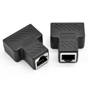 RJ45 сетевая тройник с экранированным сетевым кабелем CAT6 8P8C тройник RJ45 одна точка два переходных разъема