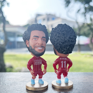 Liverpool Salah Klopp Van Dijk Gerrard Football Doll Hand Ornaments Doll Model