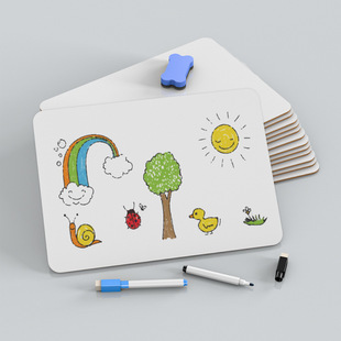Small Whiteboard Double-sided TOEFL Desktop Home Children's Mini Handwriting Notepad a4 Blackboard Live Erasable Writing