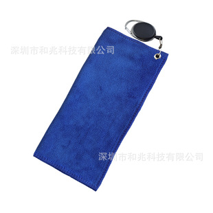 Golf ball towel variety of cleaning towel polyester with hook stretchable magnetic sports portable ball towel