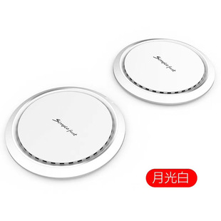 UFO 10W Smart QI Беспроводное зарядное устройство Ультратонкий Простой Круглый Настольный телефон Быстрая зарядка A8 Беспроводная зарядка