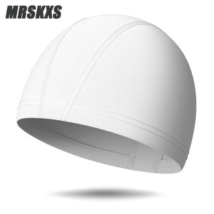 Solid Color Swimming Cap for Men and Women Comfortable Ear Protecting Large No-head Cloth Cap for Adults and Children Hot Spring Cap Outdoor Swimming Cap