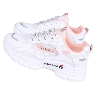 Torre Shoes Women's ins Trendy 2023 Autumn New Korean Style Internet Celebrity All-match White Shoes Mesh Breathable Sneakers Trendy