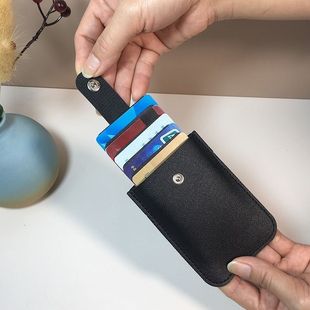 Выдвижной комплект для удостоверений личности с несколькими картами Защита держателя карты Держатель для банковской карты Держатель для удостоверения личности портативный маленький ультратонкий держатель для карт