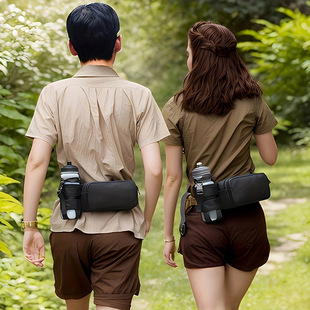 2025 Amazon Trendy New Sports Waterproof Waist Bag Large Capacity Portable Morning Exercise Waist Bag Simple Running