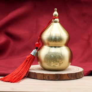Large copper gourd wholesale brass gourd ornaments open gourd metal crafts home office ornaments wholesale