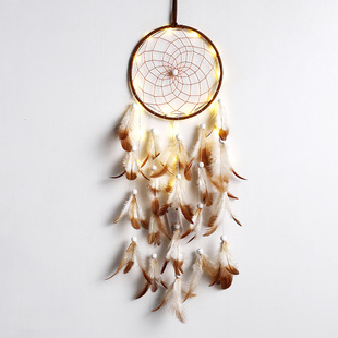 AliExpress cross-border Indian Dream Catcher wind chimes feather vintage home ornaments holiday gift pendant