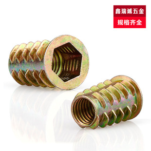 Manufacturer in stock supply M4-M10 zinc alloy inner and outer teeth nut furniture hardware nut trapezoidal nut