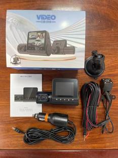 Three-recording driving recorder HD 1080P reversing image three-lens 360 adjustable car recording monitoring