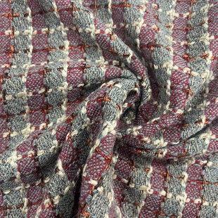 Thickened Plaid Autumn and Winter Chanel Style Fabric Coat dress Dress Designer Clothing Fabric