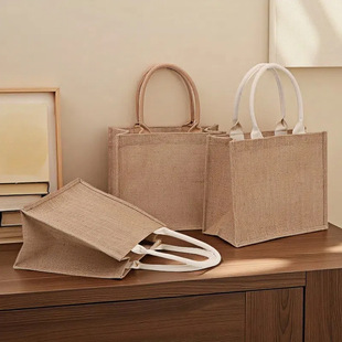 Спотовые пустые мешки для переноски оптом MUJI Si льняные мешки для хранения джузов DIY мешки для мешков на заказ