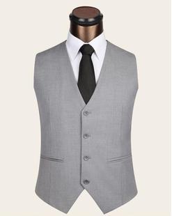 Spring and Autumn Korean Style Fashionable Slim-fit Suit Vest Men's British Suit Vest Casual Professional Vest Best Man Vest