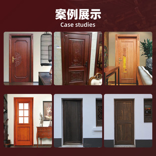 Solid Wood Shop Doors and Windows Mediterranean Arc Wooden Door-to-door Internet Celebrity Shop Pastoral Style Homestay Wooden Door Old-fashioned Door