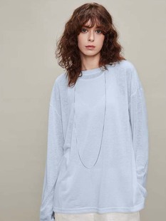 Siyuan Normcore Row Style Tencel нежная телесная деконструированная футболка большого размера с рукавами «летучая мышь» для похудения, защита от солнца 7805
