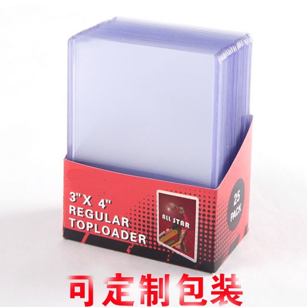 ultra pro card sleeves wholesale Toploaders and Bundle 3" x 4" Clear Regular Toploaders & Soft Penny Sleeves for Standard Size Cards Hard Plastic Card Protectors for Collectible Trading Cards have for collectors who want to keep their graded cards in good condition during storage Ultra Pro Card Sleeves Case