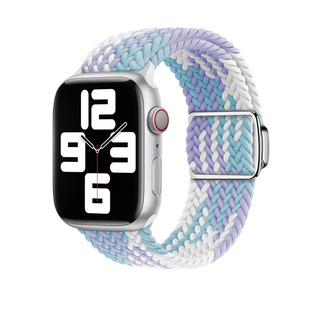 Тканый нейлоновый ремешок для часов, подходящий для Apple Appleiwatch S10, дышащий магнитный ремешок для часов iwatchs9 7/6