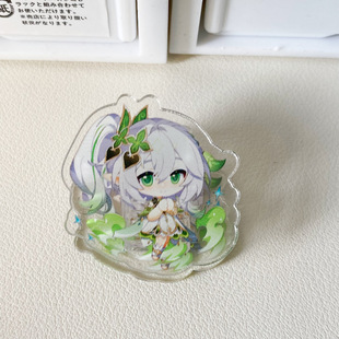 Original God peripheral pp clip cartoon acrylic clip butt interlayer student multi-functional paper note folder