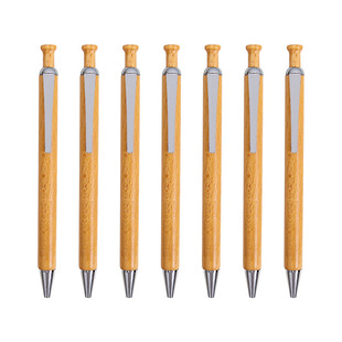 New push ball pen beech wood bounce pen wooden ball pen printing LOGO advertising gifts in oil pen wholesale