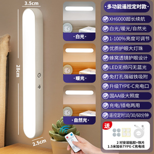 Cross-border magnetic desk lamp dormitory study desk eye protection LED tube bedside charging remote control cool lamp