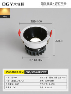 Grand View Garden Spotlight Embedded led Downlight No Main Light Living Room Lighting Corridor Aisle 1505 Figure 750*1000