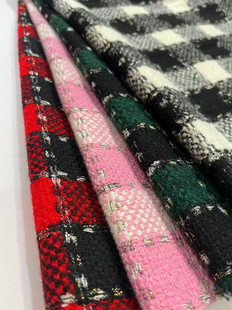 Ready Supply of Bright Silk Small Plaid Clothing/shoes, Hats/bag Fabrics, Beautiful Prices, Shaoxing Fabrics