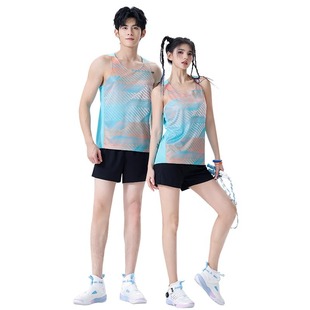 Track and Field Clothing suit Male and Female Student Customized Marathon Running Athlete Training Clothing Sports Student Body Test Vest